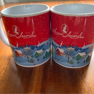 Two Laura Secord Christmas Mugs